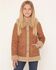 Image #1 - Shyanne Girls' Highland Reversible Faux Suede Sherpa Jacket, Rose, hi-res