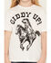 Image #3 - Wrangler X Lainey Wilson Girls' Giddy Up Short Sleeve Graphic Tee, White, hi-res