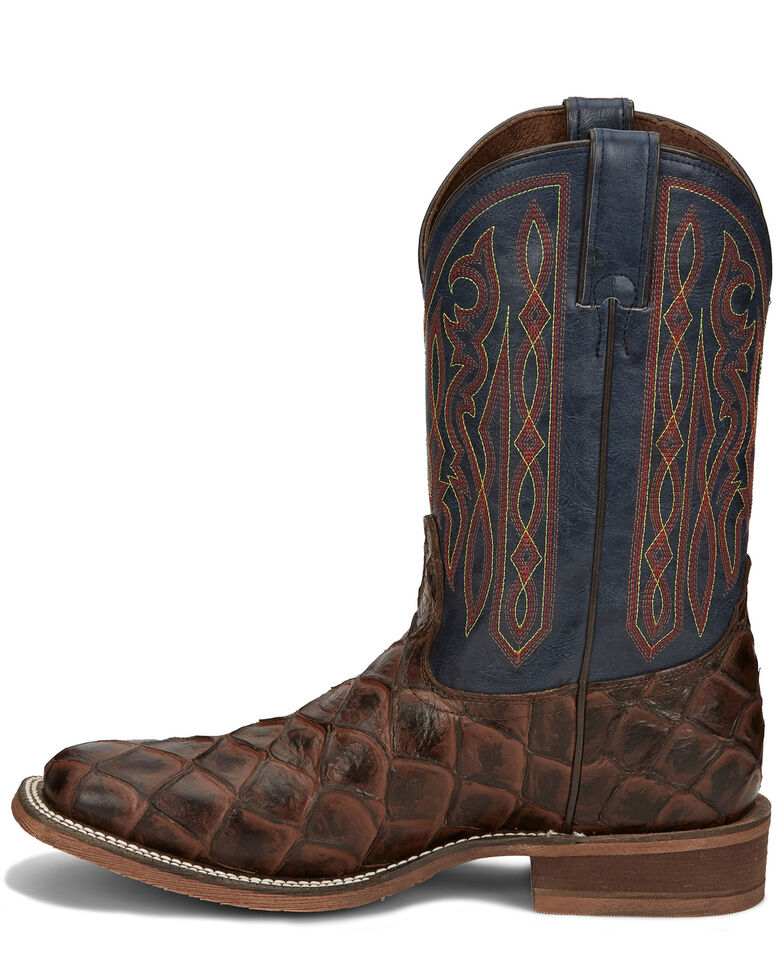 Nocona Men's Turner Chocolate Western Boots Wide Square Toe Boot Barn