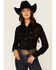 Image #1 - Cowgirl Hardware Women's Faux Suede Long Sleeve Snap Western Shirt, , hi-res