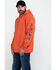 Image #3 - Ariat Men's Volcanic Heather Rebar Graphic Hooded Work Sweatshirt , Heather Orange, hi-res