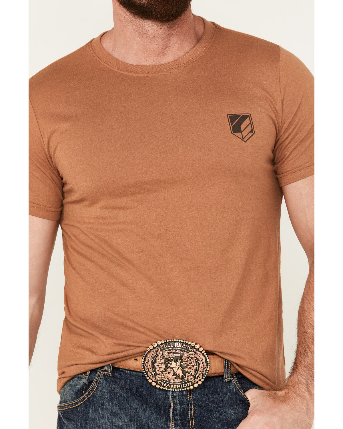 Image #3 - RANK 45® Men's Sliced Athletic Short Sleeve Graphic T-Shirt, Cream, hi-res
