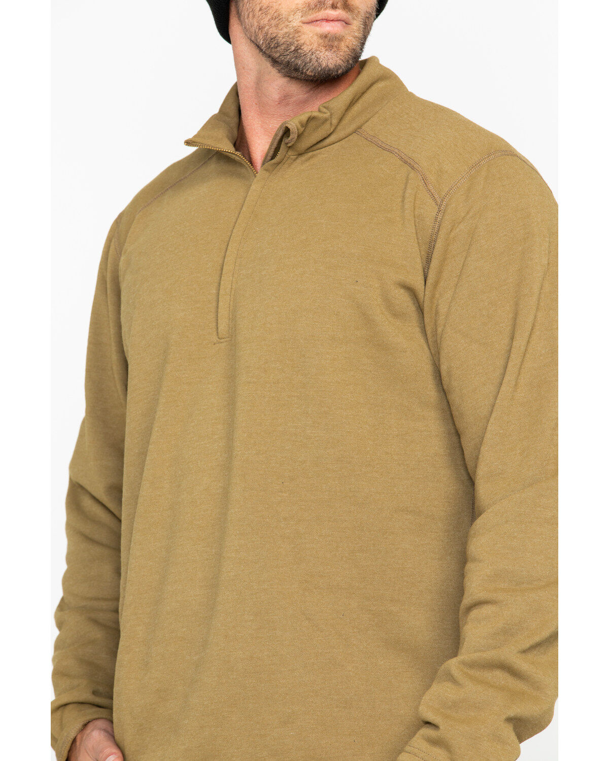 Image #4 - NSA Drifire Men's FR Mock Zip Fleece Work Pullover, , hi-res