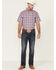 Image #2 - Panhandle Select Men's Small Plaid Print Short Sleeve Button-Down Western Shirt, , hi-res