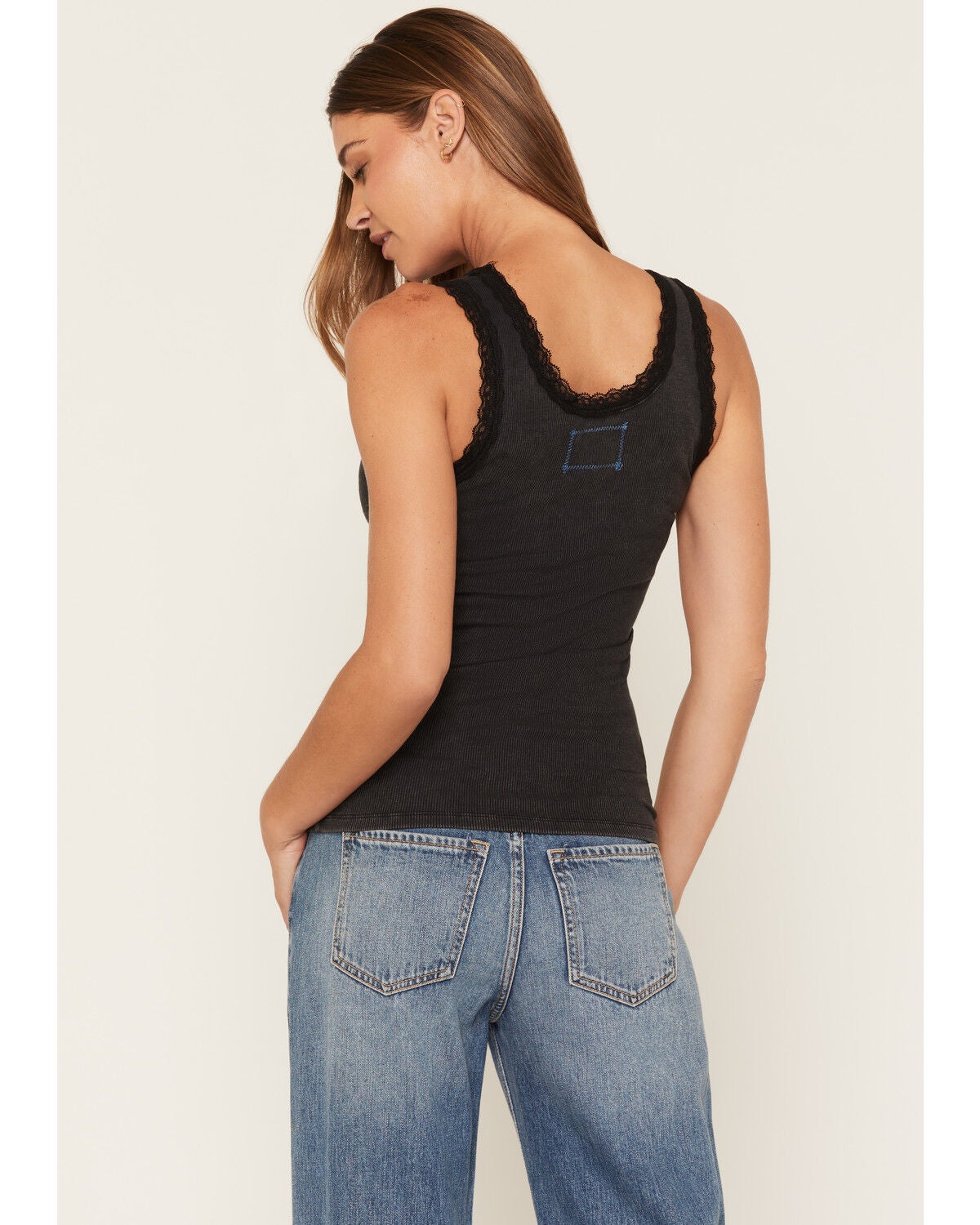 Image #4 - Blue Life Women's Vegas Lace Tank, Black, hi-res