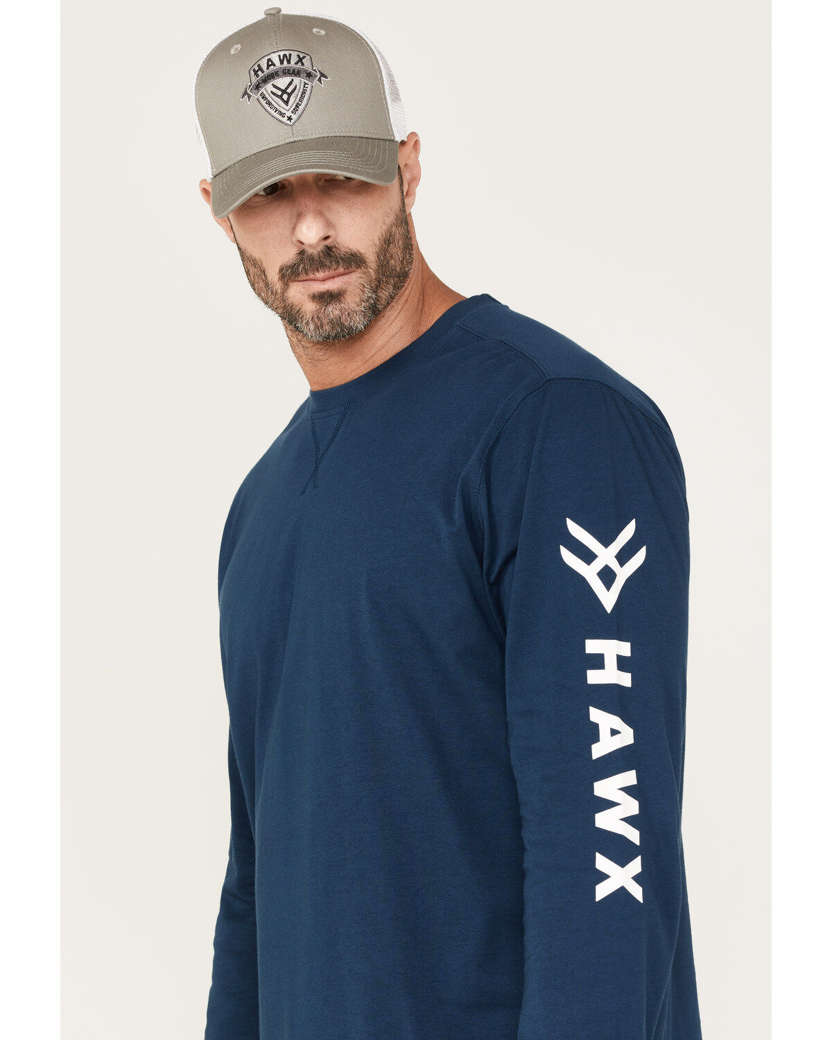 Image #2 - Hawx Men's Logo Graphic Work T-Shirt, Dark Blue, hi-res