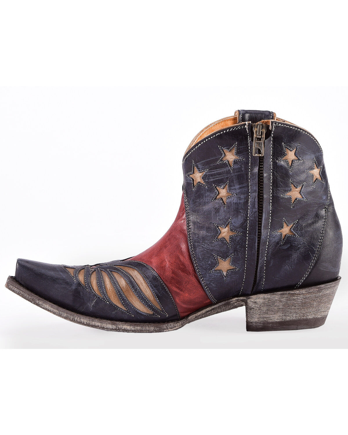 Image #5 - Old Gringo Women's United Patriotic Booties - Snip Toe , , hi-res