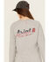 Image #4 - Ariat Women's FR Air Bolt Logo Long Sleeve Graphic T-Shirt, Grey, hi-res