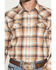 Image #3 - Cody James Men's Bravo Plaid Print Long Sleeve Snap Flannel Shirt, Tan, hi-res