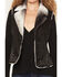 Image #3 - Panhandle Slim Women's Microsuede Embroidered Button-Down Vest, Black, hi-res