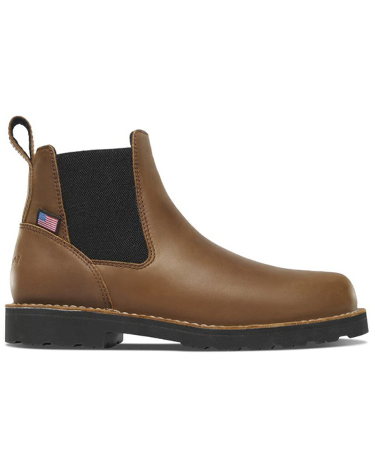 Image #2 - Danner Men's 6" Bull Run Chelsea Boots - Soft Toe, Brown, hi-res