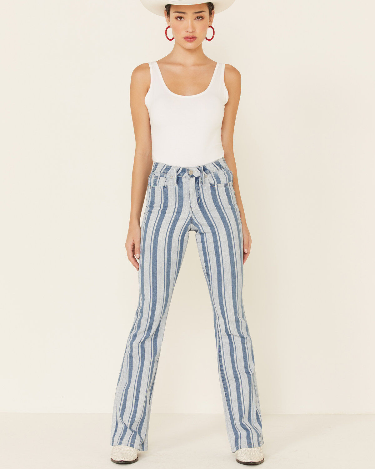 Image #1 - Shyanne Women's Stripe Bootcut Jeans, , hi-res