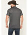 Image #4 - Cowboy Hardware Men's Geo Print Short Sleeve Snap Polo, Black, hi-res