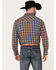Image #4 - Cody James Men's Sunrise Plaid Print Long Sleeve Western Snap Shirt - Tall, , hi-res