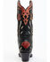 Dan Post Women's Alyssia Floral Leather Tall Western Boots - Snip Toe, Black, hi-res