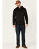 Image #2 - Hawx Men's Merrick Grid Back Zip-Front Fleece Hooded Work Jacket, Black, hi-res