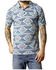 Image #1 - Kimes Ranch Men's Tulum Southwestern Striped Short Sleeve Button-Down Polo, Navy, hi-res