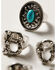 Image #3 - Idyllwind Women's Antique Boss Spell Out Ring Set - 5-Piece, Silver, hi-res