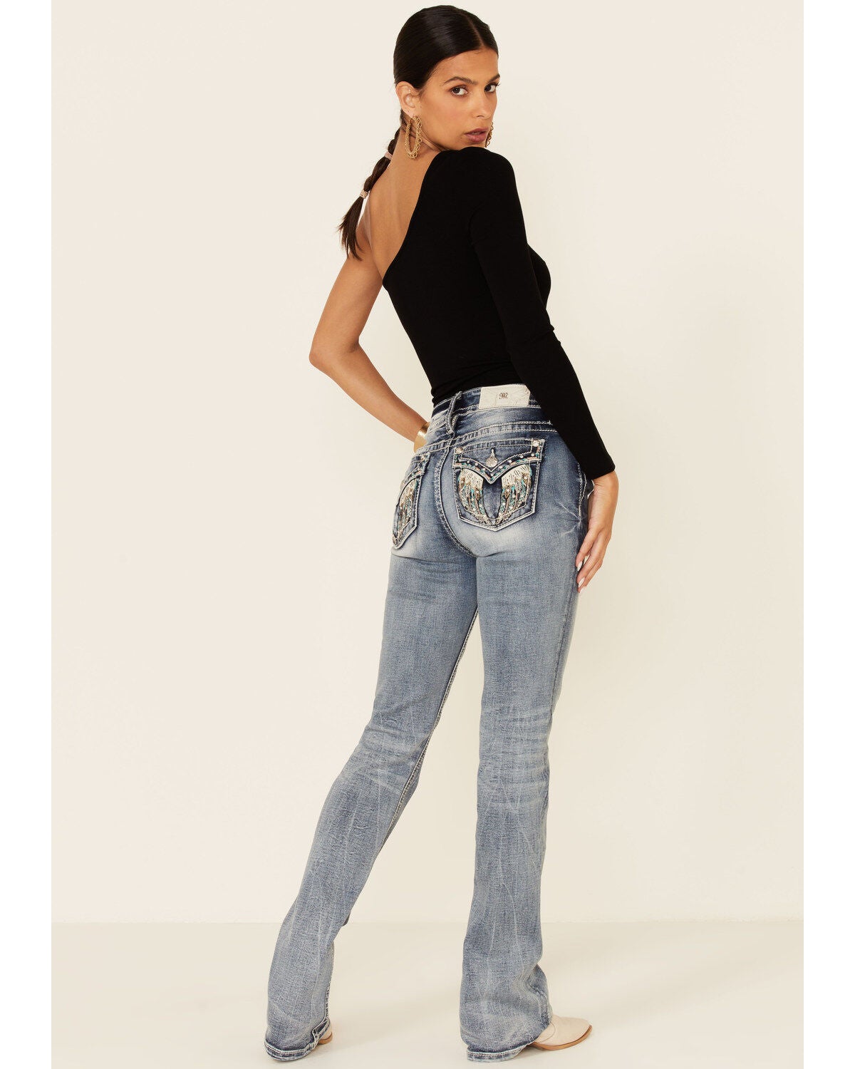Angel Wing Bootcut Jeans | Boot Barn