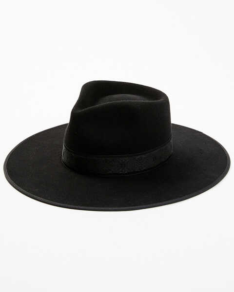 Lack of Color Women's Rancher Western Wool Hat, Black, hi-res