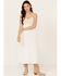 Image #1 - Yura Women's Crochet Sleeveless Midi Dress, White, hi-res