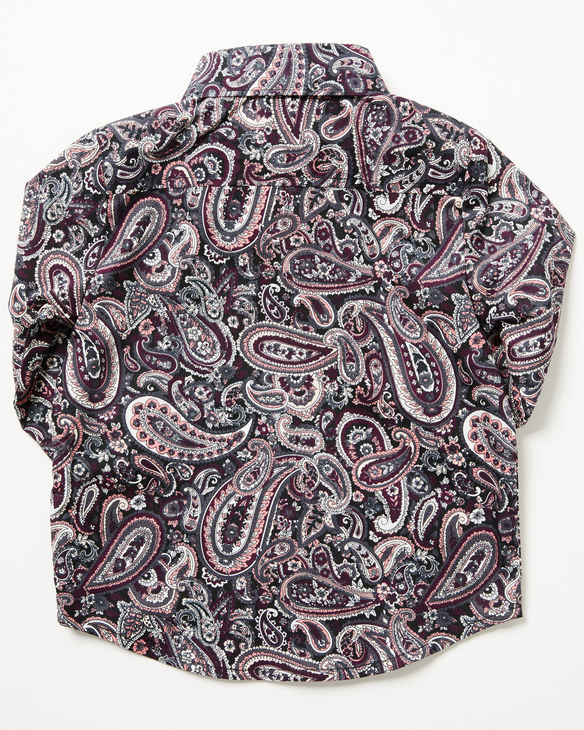Image #3 - Cinch Infant Boys' Paisley Print Long Sleeve Button-Down Western Shirt, Purple, hi-res