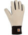 Image #1 - Carhartt Women's Storm Defender&reg; Silicone Grip Fleece Gloves, Cream/black, hi-res