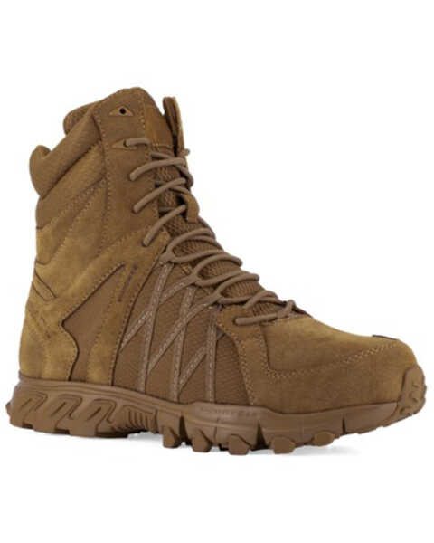 Reebok Men's Trailgrip 8" Tactical Work Boots - Soft Toe, Black/grey, hi-res