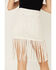 Idyllwind Women's Crochet Lightning Fringe Skirt , Cream, hi-res