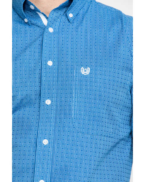 Image #4 - Rough Stock by Panhandle Men's Asti Poplin Print Long Sleeve Western Shirt , , hi-res