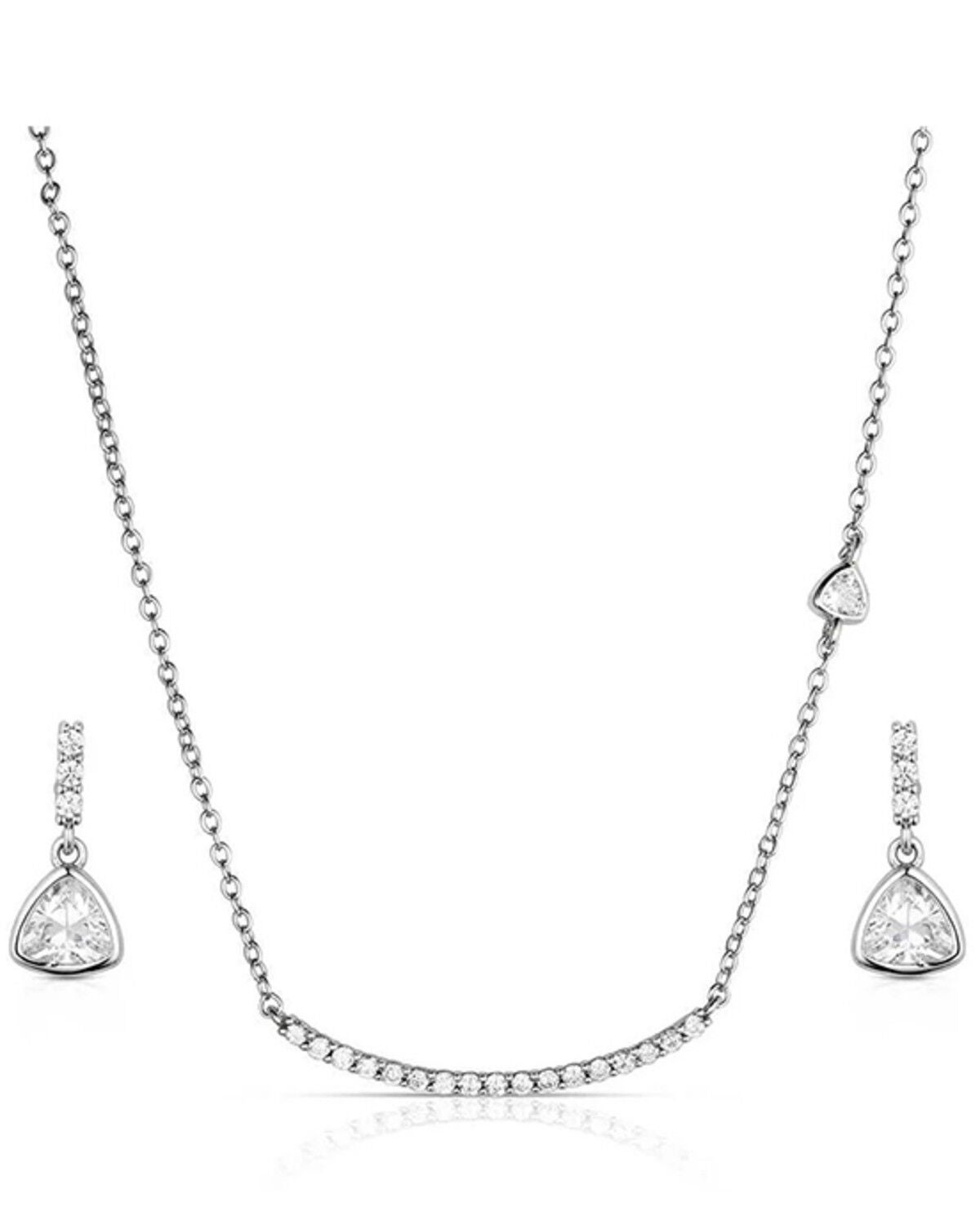 Image #1 - Montana Silversmiths Women's Stars Align Jewelry Set - 2 Piece, Silver, hi-res