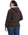 Ariat Women's R.E.A.L Brown Arm Logo Sherpa-Lined Zip-Front Hoodie - Plus, Brown, hi-res