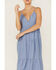 Wishlist Women's Chambray Tiered Dress, Blue, hi-res