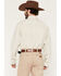 Image #4 - George Strait by Wrangler Men's Geo Print Long Sleeve Button-Down Stretch Western Shirt - Big, Cream, hi-res