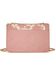 Image #3 - Wrangler X Boot Barn Women's Cow Print Shoulder Bag with Charm, Pink, hi-res
