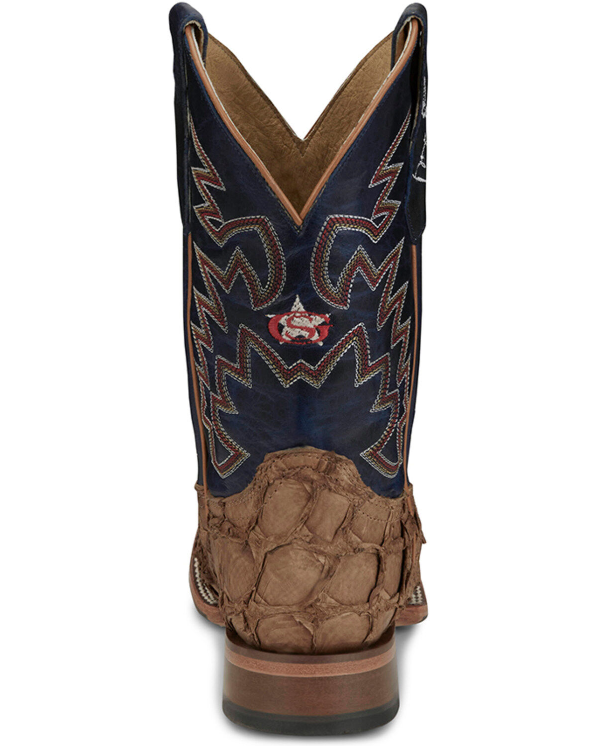 Product Name:  Justin Men's Ocean Front Exotic Pirarucu Western Boots - Broad Square Toe