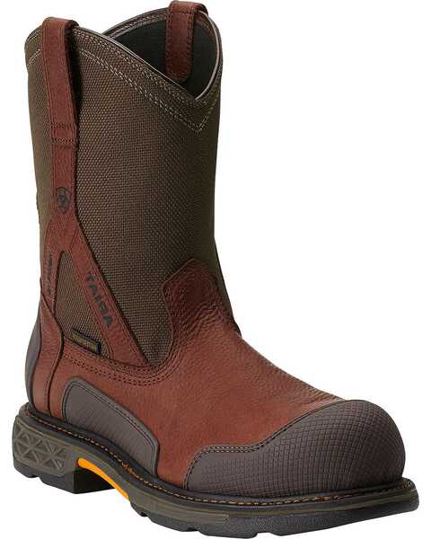 Image #1 - Ariat Men's Overdrive XTR H20 Pull On Work Boots - Steel Toe, , hi-res