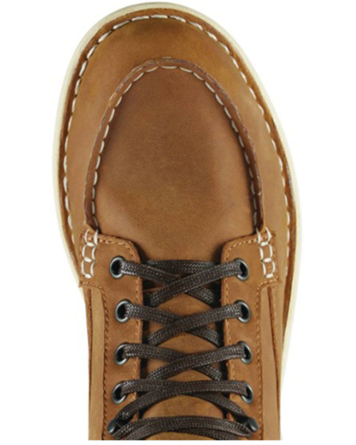 Image #4 - Danner Women's 6" Logger 917 Waterproof Work Boots - Moc Toe, Brown, hi-res
