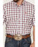 Image #3 - Cinch Men's Plaid Print Short Sleeve Button Down Western Shirt , White, hi-res