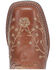 Laredo Women's Sequin Embellished Western Boots - Broad Square Toe, Tan, hi-res