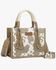 Image #1 - Wrangler Women's Cow Print Crossbody Tote, Khaki, hi-res