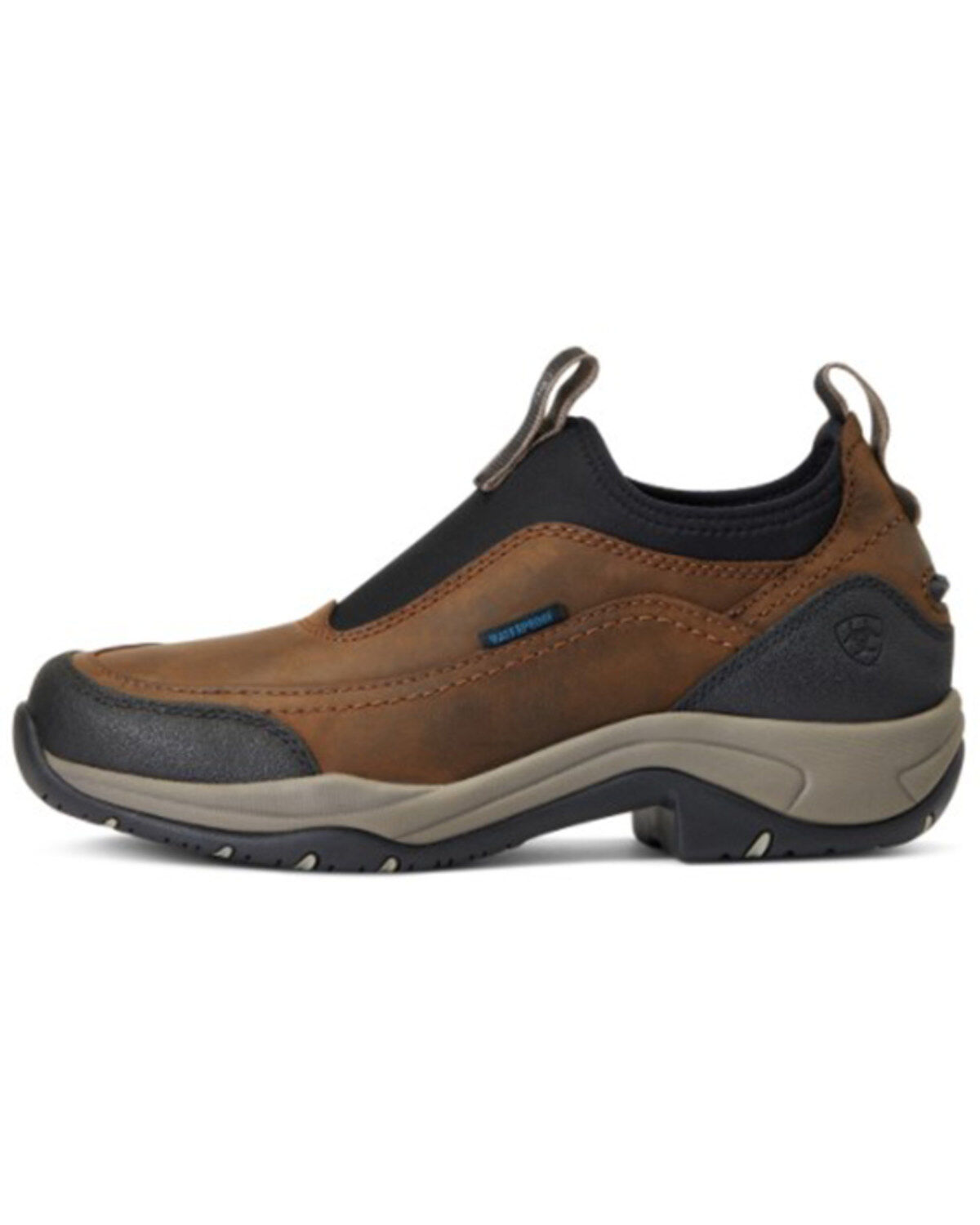 Image #2 - Ariat Women's Terrian Ease H20 Distessed Slip-On Work Shoe - Round Toe, Brown, hi-res
