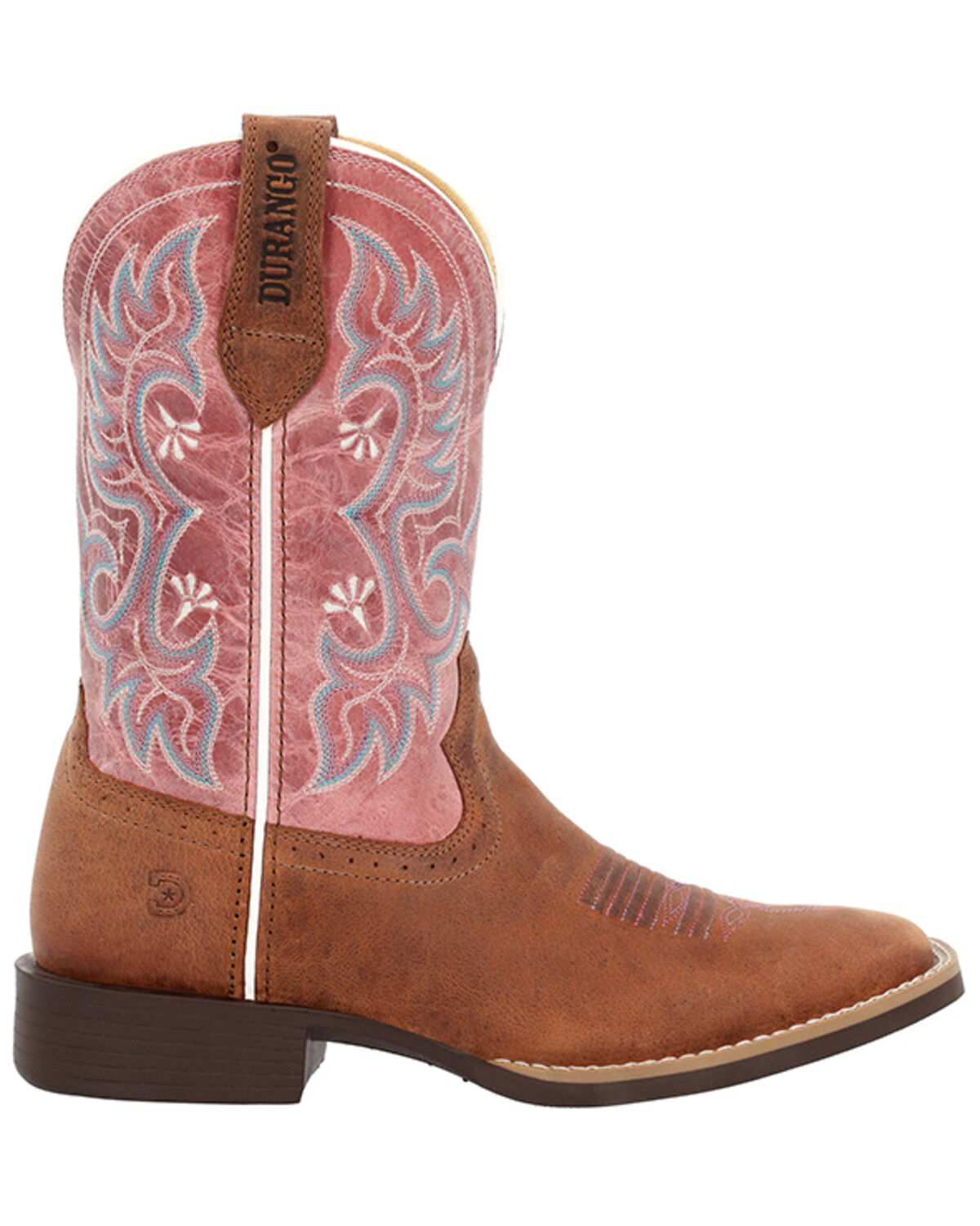 Image #2 - Durango Women's Westward Performance Western Boots - Broad Square Toe, Rose, hi-res