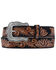 Tony Lama Women's Delheart Daisy Western Belt, Black, hi-res