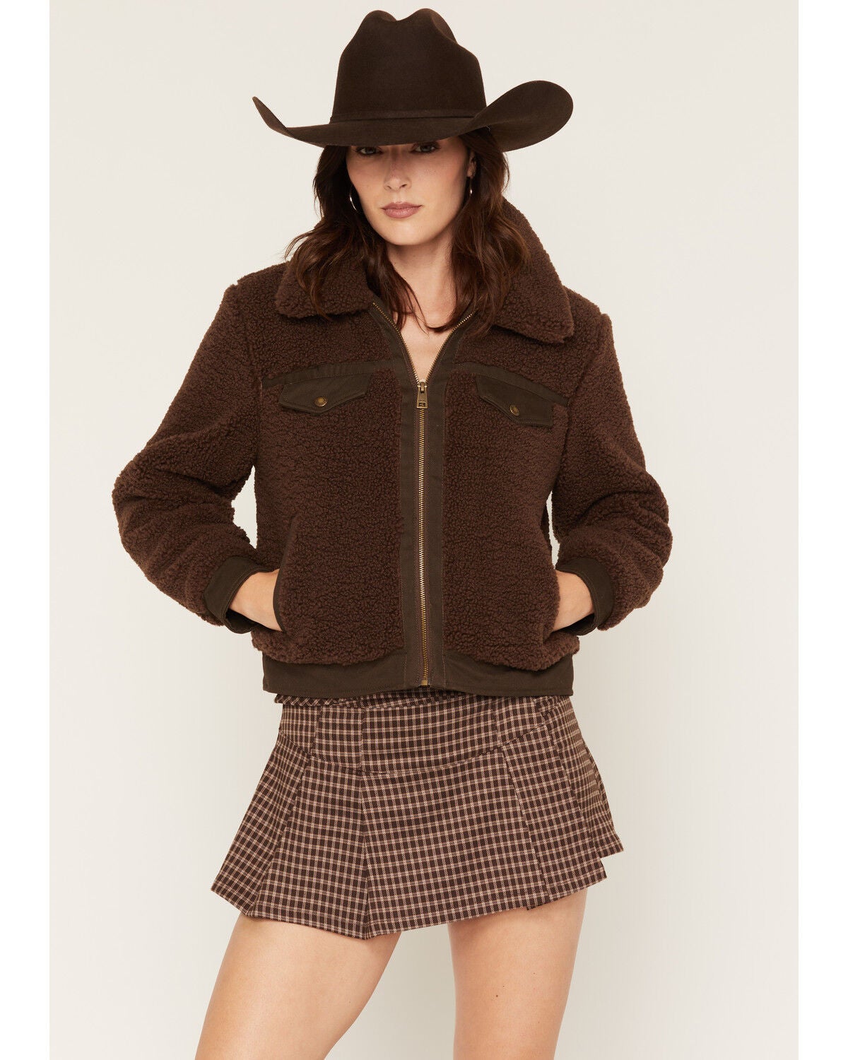 Levi's Women's Sherpa Jacket, Chocolate, hi-res