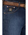 Image #2 - Cinch Men's Black Label Dark Wash Loose Fit Tapered Denim Jeans, Dark Blue, hi-res