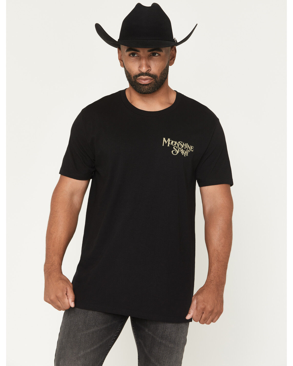 Image #2 - Moonshine Spirit Men's Golden Luster Short Sleeve Graphic T-Shirt, Black, hi-res