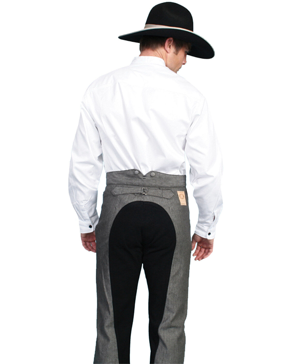 Image #2 - Wahmaker Old West by Scully Saddle Cut Pants, Black, hi-res