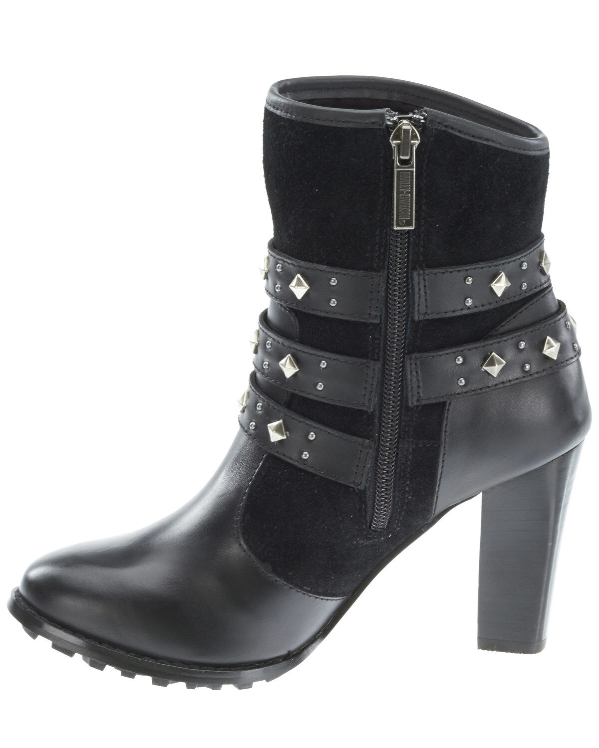 Image #3 - Harley Davidson Women's Abbey Moto Boots - Round Toe, , hi-res