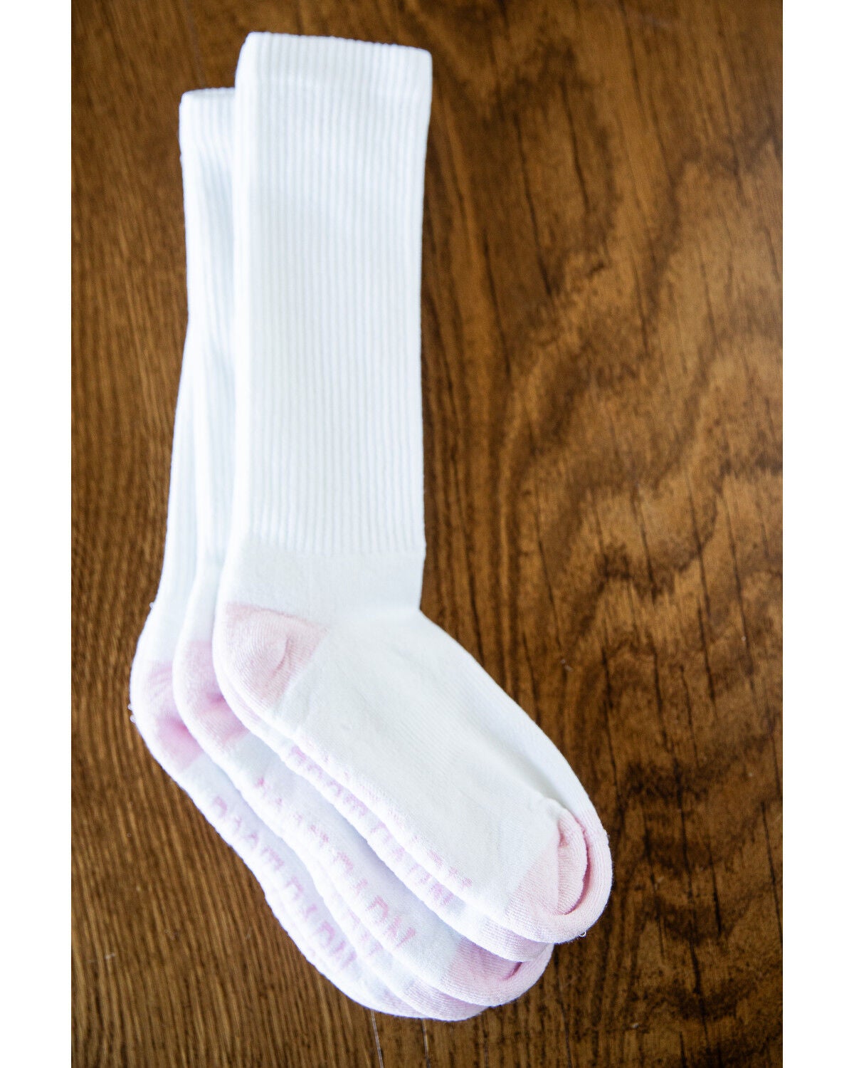 Image #1 - Boot Barn Women's Basic Over The Calf Sock Pack - 3 Pack, White, hi-res